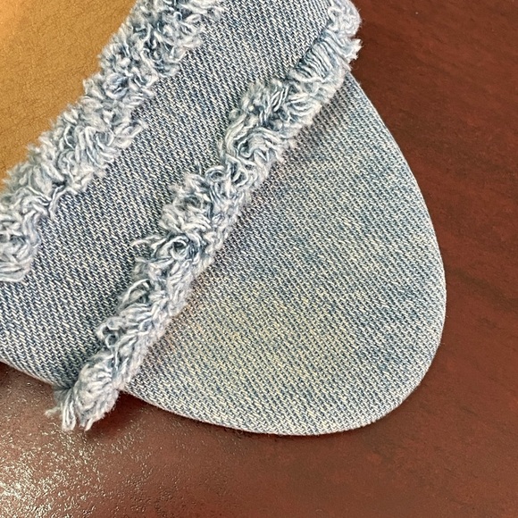 Lucky Brand Denim Frayed Mule Heels - Picture 12 of 12